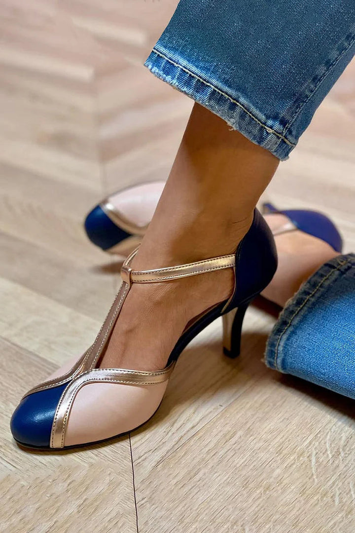Retro t-bar heels