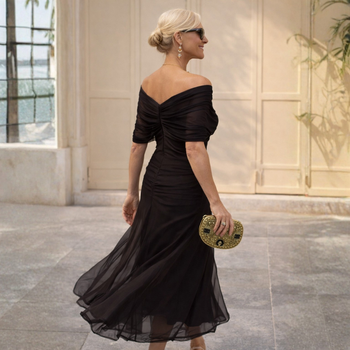 Rosalia™ | Off-Shoulder Elegance Maxi Dress
