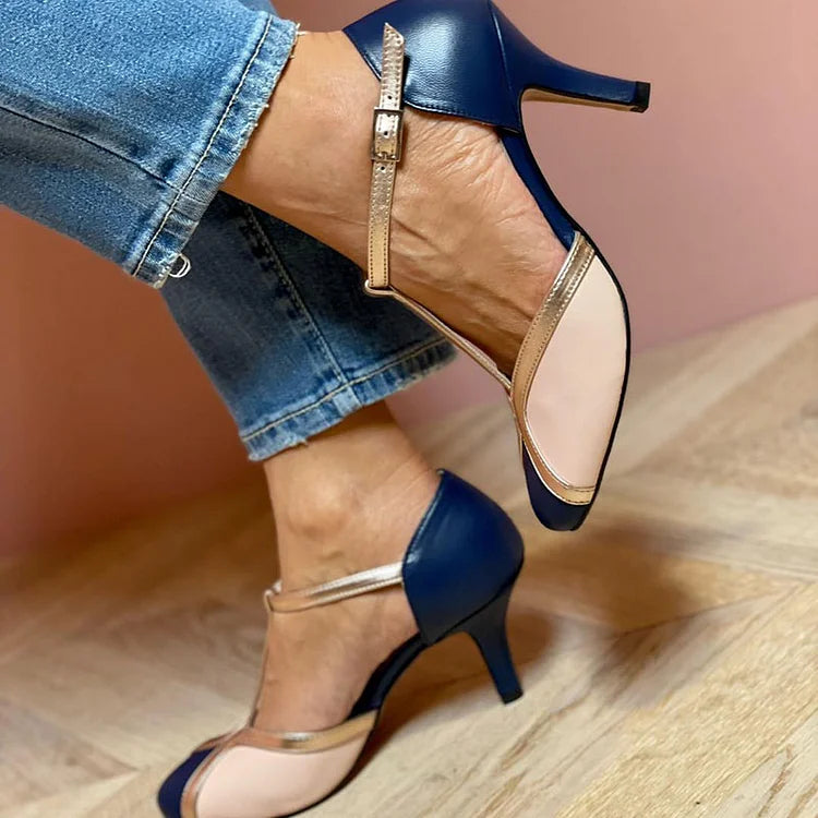 Retro t-bar heels