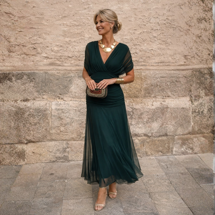 Rosalia™ | Off-Shoulder Elegance Maxi Dress