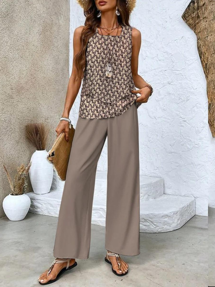 Nancy | Breathable Sleeveless Summer Set