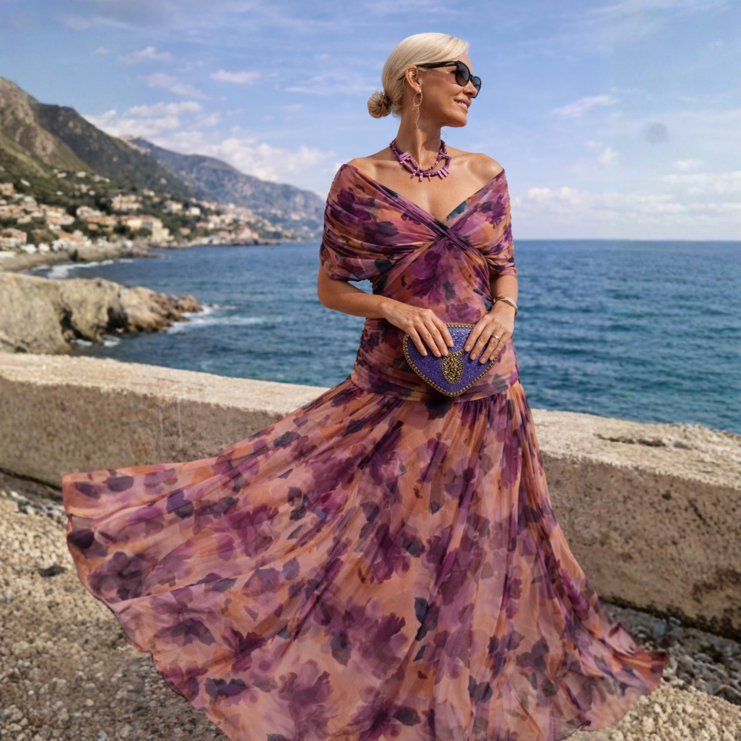 Rosalia™ | Off-Shoulder Elegance Maxi Dress