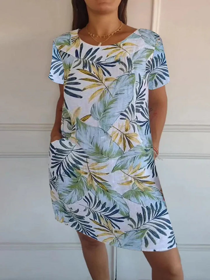 Women’s Printed Summer Dress with Pockets