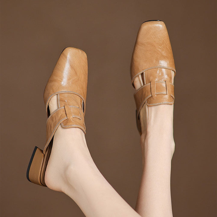 Rosel Square-Toe Mules