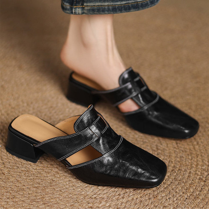 Rosel Square-Toe Mules