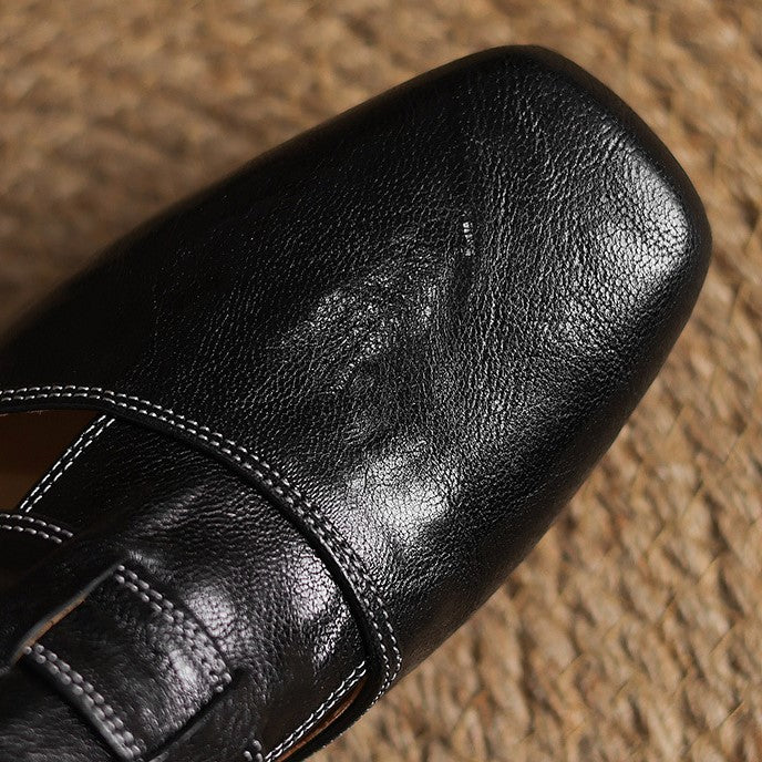 Rosel Square-Toe Mules