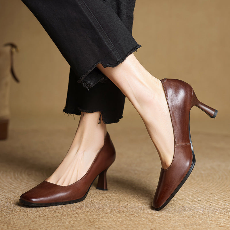 Elviera Square Pumps