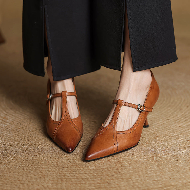 Aveline T-strap Pumps