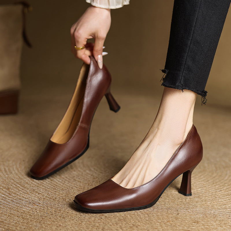 Elviera Square Pumps