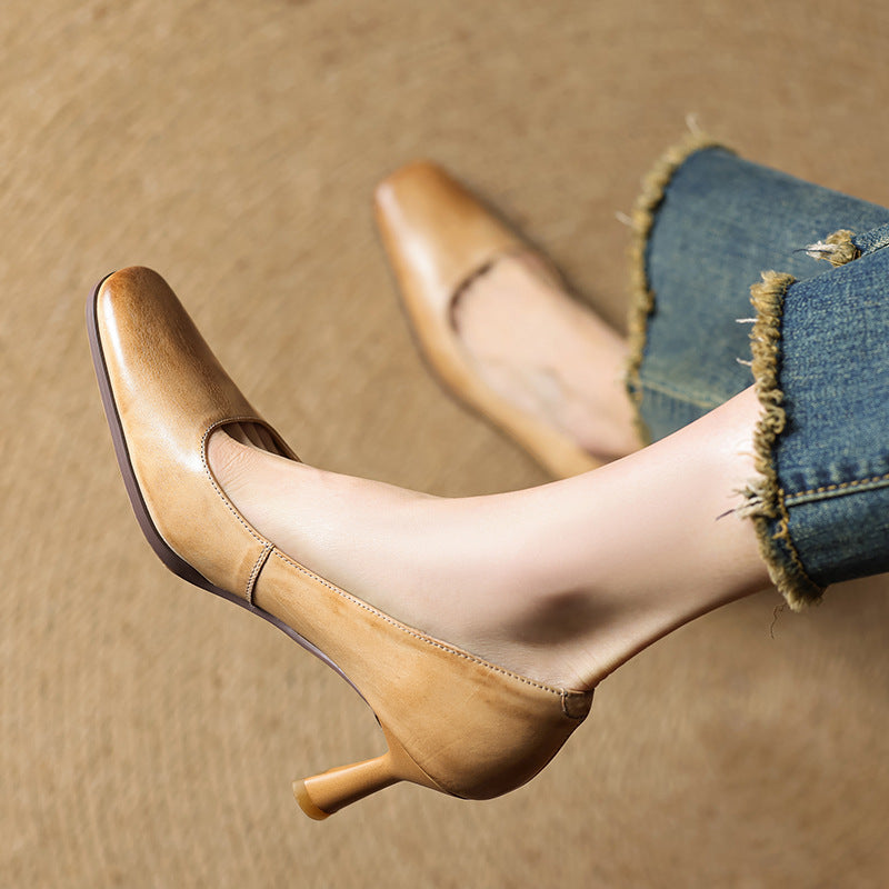 Elviera Square Pumps