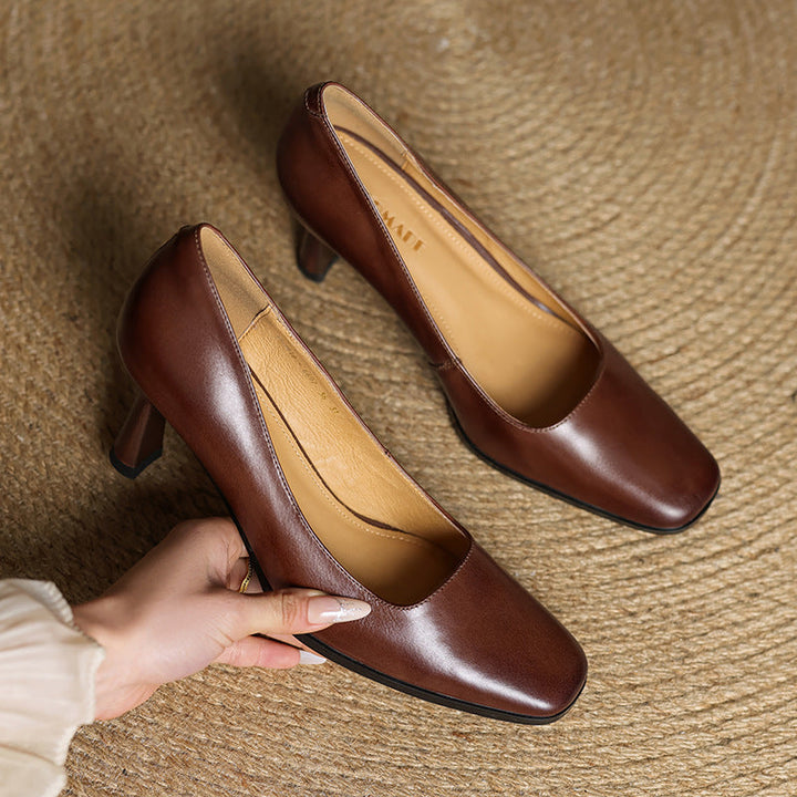 Elviera Square Pumps
