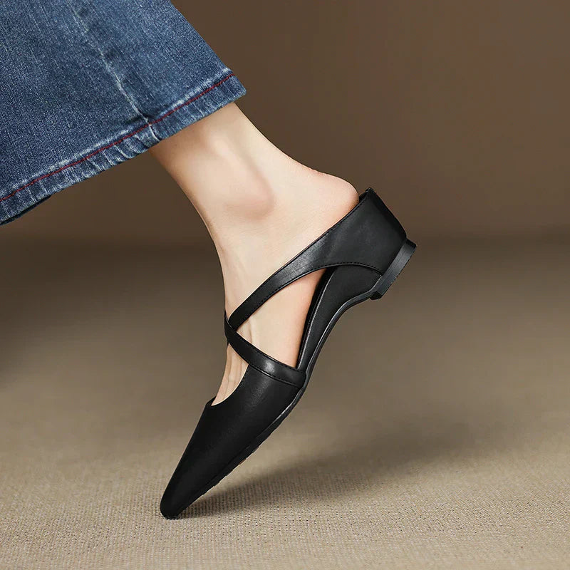 Genuine Leather Mules