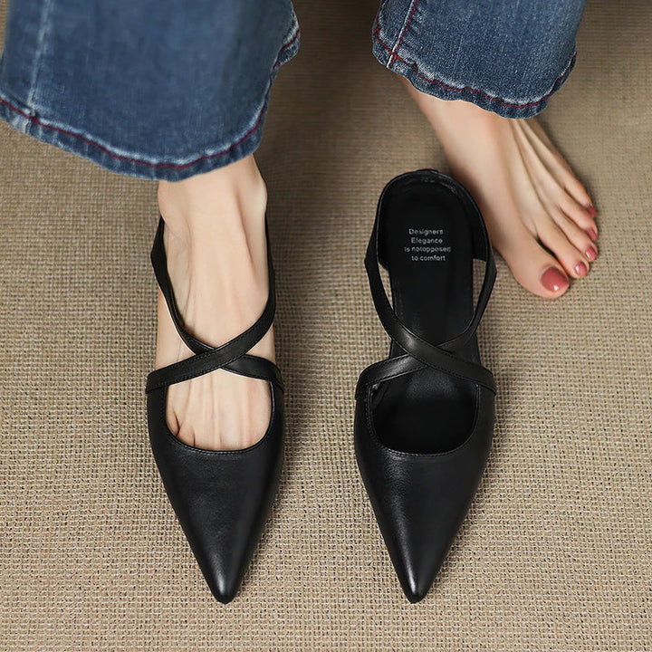 Genuine Leather Mules