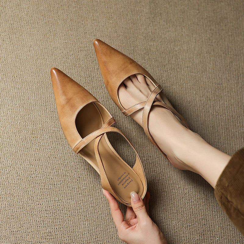 Genuine Leather Mules