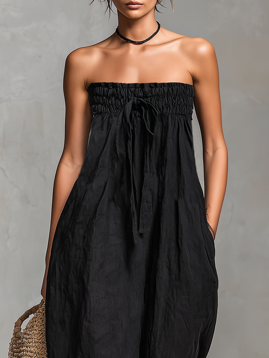 Nina™ - Chic Strapless Jumpsuit