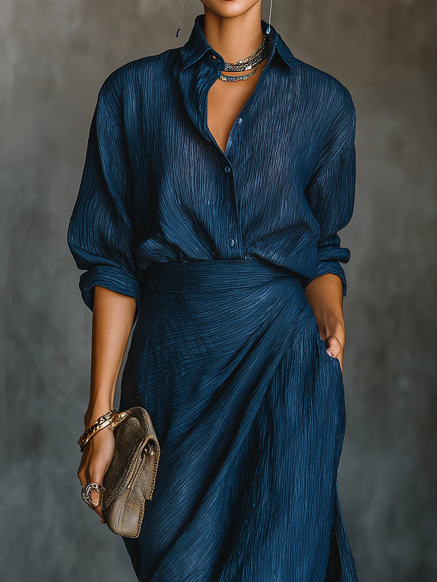 Sara™ - Chic Long Skirt Ensemble