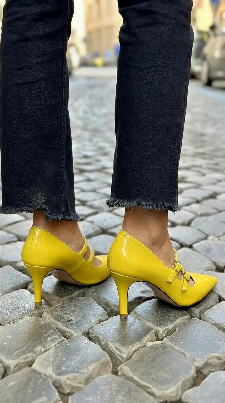 Double strap pumps