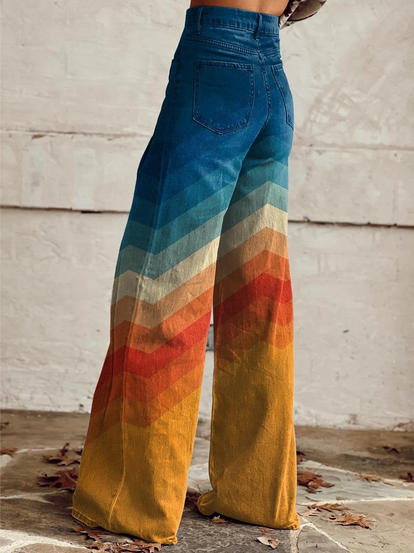 Léa - Stylish retro zigzag pants