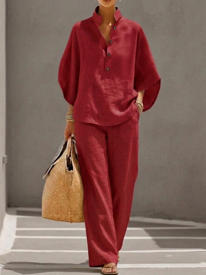 Lisette | Women’s Batwing Sleeve Two-Piece Set.